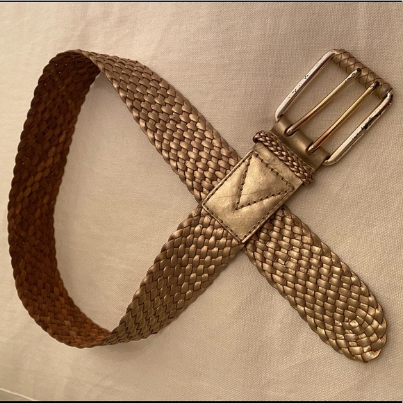 Michael Kors Gold Woven Belt - Picture 3 of 3
